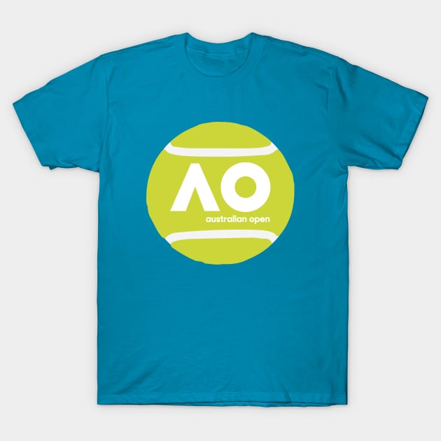 Australian Open Tennis Ball T-Shirt by inkstyl